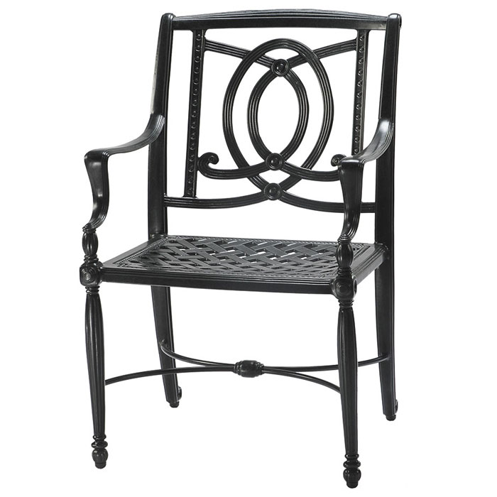 Bel Air Cast Aluminum Dining Arm Chair by Gensun - Image 2